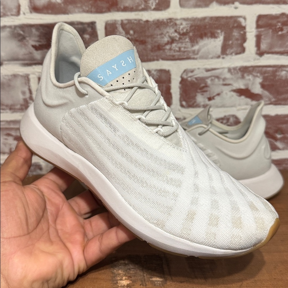 SAYSH‎ One Allyson Felix Shoes Women's Size 7.5 White Athletic Running Sneakers